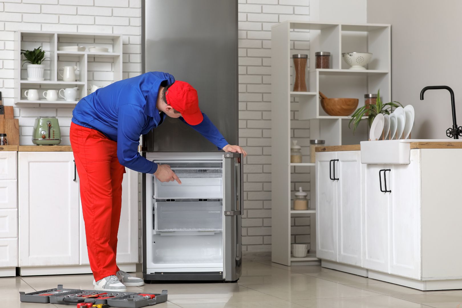 Por que a geladeira faz clique e desliga